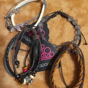 Paparazzi Pull Tie Urban leather bracelets 4
